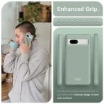 TUDIA MergeGrip [Dual Layer] Google Pixel 7a Case (2023), [Military Grade Drop Tested] Raised Edge for Screen&Camera Protection Slim Tough Heavy Duty 7A Phone Cases Cover - Green Lily