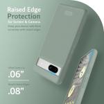TUDIA MergeGrip [Dual Layer] Google Pixel 7a Case (2023), [Military Grade Drop Tested] Raised Edge for Screen&Camera Protection Slim Tough Heavy Duty 7A Phone Cases Cover - Green Lily