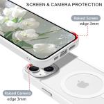 BENTOBEN Magnetic for iPhone 13 Case & iPhone 14 Case [Compatible with Magsafe] Translucent Matte Phone Case iPhone 13/14 6.1 inch Slim Thin Shockproof Women Men Protective Cover, Pure White