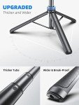 Kaiess 62" Tripod for iPhone, Selfie Stick Tripod & Phone Tripod Stand with Remote, Cell Phone Tripod for iPhone, Extendable Travel Tripod Compatible with iPhone 15/14/13 Pro Max/Android