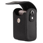 MegaGear MG766 Leather Camera Case with Strap Compatible with Canon PowerShot G7 X Mark III, G7 X Mark II, G7 X - Black