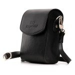 MegaGear MG766 Leather Camera Case with Strap Compatible with Canon PowerShot G7 X Mark III, G7 X Mark II, G7 X - Black