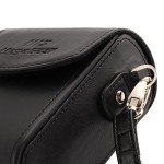 MegaGear MG766 Leather Camera Case with Strap Compatible with Canon PowerShot G7 X Mark III, G7 X Mark II, G7 X - Black