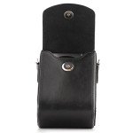 MegaGear MG766 Leather Camera Case with Strap Compatible with Canon PowerShot G7 X Mark III, G7 X Mark II, G7 X - Black