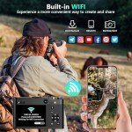 5K Digital Camera, 64MP Cameras for Photography with 6X Optical Zoom & Autofocus, WiFi Vlogging Camera for YouTube Video, Dual-Lens, 2 Batteries, 64GB Card & Flash, Best Cameras for Content Creators