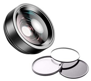 0.4X High Definition Super Wide Angle Lens w/Macro Compatible with Sony FDR-AX33 + 3 Piece Filter Kit