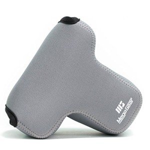 MegaGear MG1569 Ultra Light Neoprene Camera Case Compatible with Sony Alpha A7 III, A7R III, A9 (28-70mm) - Gray