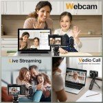 48MP Digital Cameras for Photography, 4K Video/Vlogging Camera for Vloggers, Autofocus Flip Screen Cameras for Photography,Tripod Grip, Wide-Angle & Macro Lens, Mic, Batteries（NBD-V01