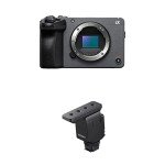Sony E 15mm F1.4 G APS-C Large-Aperture Wide-Angle G Lens & Digital MI Shoe Shotgun Microphone with Beamforming Technology for Three switchable directivities - ECM-B10