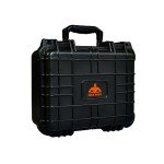 Jack Boss 14x 11.5x 6 Inch Hard Case, Portable Weather Waterproof Protective Camera Case with Customizable Foam, Fit Use of Drones, Camera, Equipments, Black