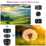 4K Digital Camera for Photography, 64MP WiFi Autofocus Vlogging for YouTube With Super Wide-Angle & Macro Lens, 3" 180 Flip Screen, Video Compact Travel for Beginner, Black