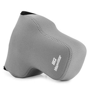 MegaGear MG1918 Ultra Light Neoprene Camera Case Compatible With Fujifilm X-T4, X-T5 (Xf16-80MM) - Gray, PU Leather