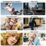 ORDRO 4K Video Camcorder AC3 30X Digital Zoom WiFi Night Vision Camera, 3.0'' IPS Screen Vlogging Camera for YouTube with Mic,Wide Angle Lens,LED Video Light, Handheld Holder, 64GB Card,Two Batteries