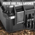 Jack Boss 16x 12.8x 6.8 Inch Hard Case, Portable Weather Waterproof Protective Camera Case with Customizable Foam, Fit Use of Drones, Camera, Equipments, Black