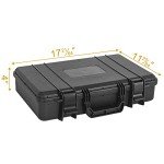 ITHWIU Protective Hard Case Shockproof Water-resistant with Customized DIY Foam Insert fit for Camera, etc, 17.3 X 11.5 X 4-Inch