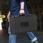 ITHWIU Protective Hard Case Shockproof Water-resistant with Customized DIY Foam Insert fit for Camera, etc, 17.3 X 11.5 X 4-Inch