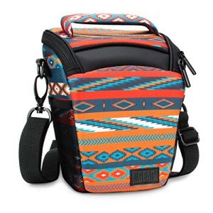 USA GEAR DSLR Camera Case for Men and Women with Top Loading Accessibility, Adjustable Shoulder, Small Camera Sling Bag, Padded Handle - Camera Holster Bag for Nikon, Canon, Panasonic (Southwest)