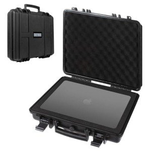 Durabox 16 x 14 x 4” Waterproof Hard Case – Portable Shockproof Hard Laptop Case with Customizable Foam – Ideal for Cameras, Laptops, Guns, Pistols and Drones