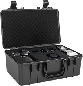 ITHWIU Protective Hard Case Shockproof Water-resistant with Customized DIY Foam fit for Camera, etc,17.3 X 11.5 X 6.5-Inch