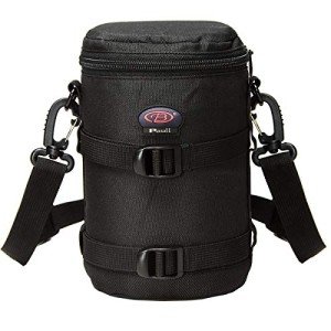 BPAULL Camera Lens Case DSLR Camera Lens Bag Fits for Canon Nikon Pentax Sony Olympus Panasonic and Other Camera Lens