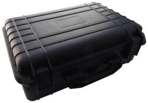 multicomp PRO Weatherproof Equipment Case, made of Polypropylene Plastic, Black with Foam Insert (18" X 14" X 7" (L x W x H))