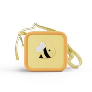 Kidamento Soft Silicone Camera Case - Durable and Adorably Stylish Bag - Promotes Comfort and Independence - Little Bee