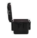 MEIJIA Premium Waterproof Hard Compact Camera Case with customizable fit foam,Full Protection with Light&Convenient Design,11.8"x9.82"x7.75",Elegant Black