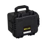 MEIJIA Premium Waterproof Hard Compact Camera Case with customizable fit foam,Full Protection with Light&Convenient Design,11.8"x9.82"x7.75",Elegant Black