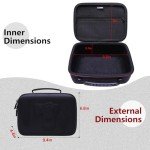 Camera Case Compatible with Canon EOS Rebel T7 / R100 / R50 / R5 / R6 Mark II / R7 / R8 / 90D / 5D Mark IV, Sony, Nikon DSLR Camera, Lens, Tripod, with 4 Pieces of Dividers and Shoulder Strap, Black
