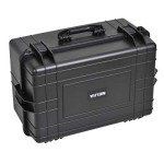 MEIJIA All Weather Waterproof Hard Camera Case,Hard Case with Customizable Fit Foam,Fit Use of Drones,Camera,Equipments,Pistols,Elegant Black (Black, 24.01"x16.92"X12.2")