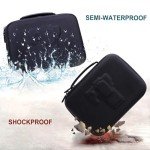 Camera Case Compatible with Canon EOS Rebel T7 / R100 / R50 / R5 / R6 Mark II / R7 / R8 / 90D / 5D Mark IV, Sony, Nikon DSLR Camera, Lens, Tripod, with 4 Pieces of Dividers and Shoulder Strap, Black