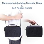 Camera Case Compatible with Canon EOS Rebel T7 / R100 / R50 / R5 / R6 Mark II / R7 / R8 / 90D / 5D Mark IV, Sony, Nikon DSLR Camera, Lens, Tripod, with 4 Pieces of Dividers and Shoulder Strap, Black