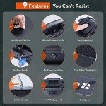 Lykus HC-3820 Waterproof Hard Case with Customizable Foam Insert, Interior Size 14.96x11.02x6.5 in, Suitable for camera, lens, drone, mic, flashlight, projector, electronics, tools, and more