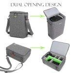 svatin Camera Insert Bag,Shockproof &Pressure-proof Dual Opening Padded Camera Lens Cube Case Backpack,Digital DSLR SLR Mirrorless Cameras Storage,Suitable for mountaineering bags over 20 liters(M)