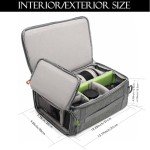 svatin Camera Insert Bag,Shockproof &Pressure-proof Dual Opening Padded Camera Lens Cube Case Backpack,Digital DSLR SLR Mirrorless Cameras Storage,Suitable for mountaineering bags over 20 liters(M)