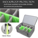 svatin Camera Insert Bag,Shockproof &Pressure-proof Dual Opening Padded Camera Lens Cube Case Backpack,Digital DSLR SLR Mirrorless Cameras Storage,Suitable for mountaineering bags over 20 liters(M)