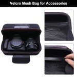 L LTGEM Camera Case for Canon EOS Rebel T7 / R50 / R6 Mark II / T6 / R100 / R50 V / R8 / R10 / R5 Mark II/RP / 5D Mark IV / R7 Camera and 18-55mm/18-45mm Lens with Shoulder Strap, Black