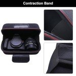 L LTGEM Camera Case for Canon EOS Rebel T7 / R50 / R6 Mark II / T6 / R100 / R50 V / R8 / R10 / R5 Mark II/RP / 5D Mark IV / R7 Camera and 18-55mm/18-45mm Lens with Shoulder Strap, Black