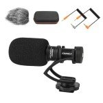 Camera Microphone,Comica CVM-VM10II Professional Video Microphone with Shock Mount, Deadcat,Compact Shotgun Mic Compatible with iPhone,DSLR Camera,Android Smartphones- Perfect for TikTok YouTube Vlog