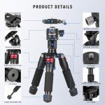 NEEWER Portable Desktop Mini Tripod Aluminum Alloy 20''/ 50cm Desk Tripod with 360 Degree Ball Head, 1/4 inch Quick Shoe Plate for DSLR Camera Video Camcorder, Load up to 11 pounds/5 kilograms