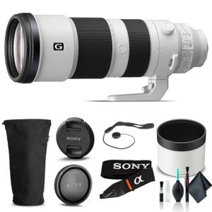 Sony FE 200-600mm f/5.6-6.3 G OSS Lens SEL200600G, Cap Keeper, Cleaning Kit, and More