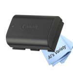 Canon LP-E6 Lithium-Ion Battery Pack for Canon DSLR EOS 5D Mark III, IV, 5DS, 5DS R, 6D Mark II, 7D Mark II, 80D, 90D, Mirrorless EOS R5 C, R, R5, R6, R6 Mark II, R7, Ra Cameras (Bulk Packaging)