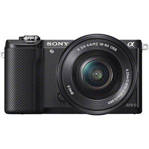 Sony Alpha a5000 Mirrorless Digital Camera with 16-50mm OSS Lens (Black)