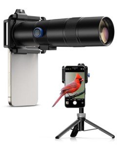 APEXEL 30X HD Telephoto Lens for iPhone Pro Max/Samsung/Android | High Power Zoom Camera Lens with Tripod Mount, Universal Smartphone Compatibility