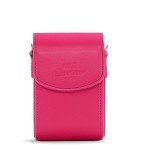 MegaGear Leather Camera Case with Strap compatible with Canon PowerShot G7 X Mark III, G7 X Mark II, G7 X - MG1255, Hot Pink