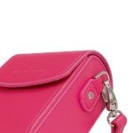 MegaGear Leather Camera Case with Strap compatible with Canon PowerShot G7 X Mark III, G7 X Mark II, G7 X - MG1255, Hot Pink