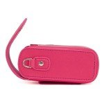 MegaGear Leather Camera Case with Strap compatible with Canon PowerShot G7 X Mark III, G7 X Mark II, G7 X - MG1255, Hot Pink
