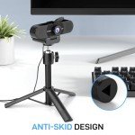 EMEET C960 Webcam with Tripod, 1080P Webcam with Microphone, Adjustable Height Mini Tripod, C960 Web Camera with Privacy Cover, Plug & Play with Stand for Zoom/Skype/YouTube/FaceTime