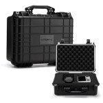 CASOMAN Water-proof Box, with Cush- Proof Sponge, IP67 Water Proof Grade, Large Waterproof Hard Case with Customizable Foam, Perfectly Protection of Camera, Drones, Lens,Equipments, 16"x13.2"x7"