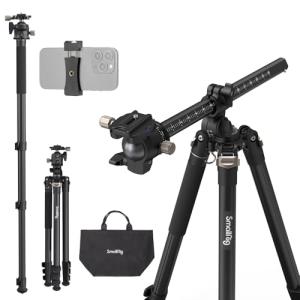 SmallRig CT200 72.8"/200cm Horizontal Overhead Tripod for Camera with Smartphone Holder & Carrying Bag, 33lb Max Load Aluminum Horizontal Camera Tripod for Overhead Shots